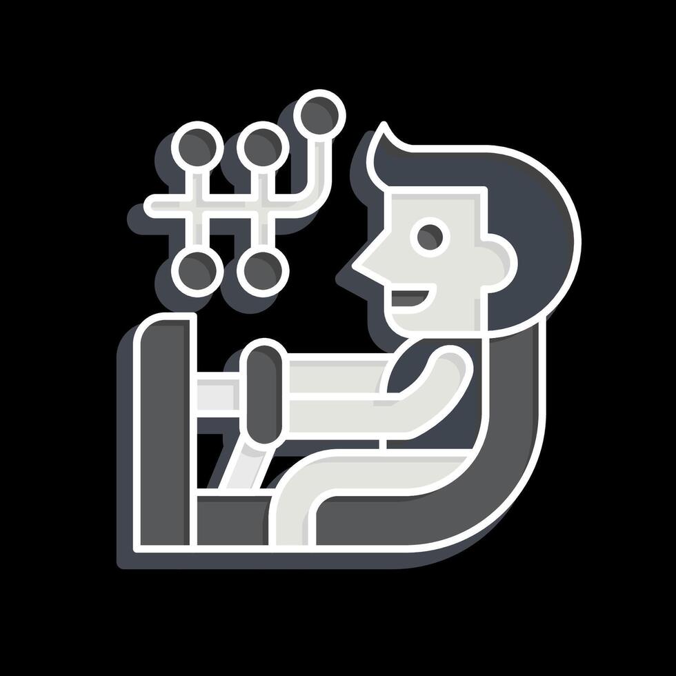 Icon Wheel Alignment. related to Car Maintenance symbol. glossy style. simple illustration vector