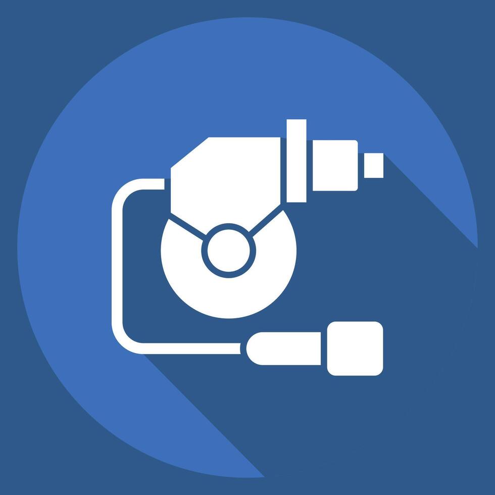 Icon Wiper Motor. related to Car Maintenance symbol. long shadow style. simple illustration vector