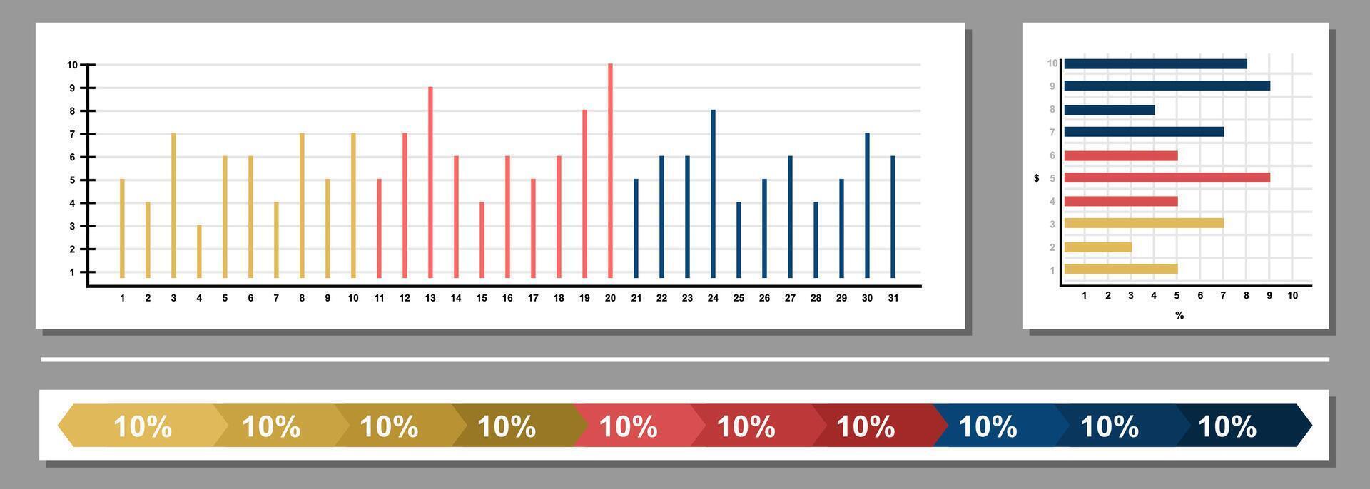 Infographic dashboard template. Simple design of interface, admin panel with graphs, chart diagrams. infographic data presentation. vector