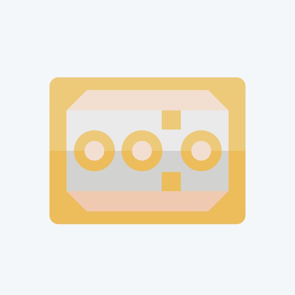 Icon ABS Control Mobile. related to Car Maintenance symbol. flat style. simple illustration vector