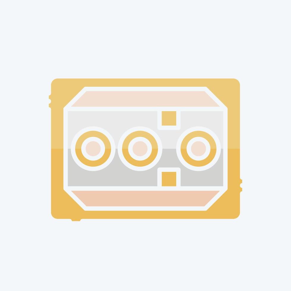 Icon ABS Control Mobile. related to Car Maintenance symbol. doodle style. simple illustration vector