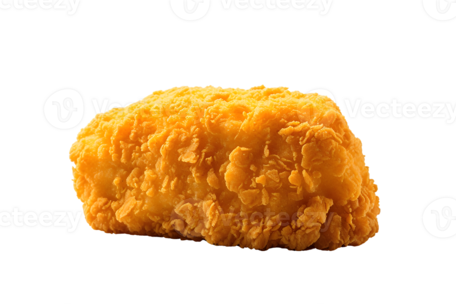 Fried chicken nuggets on transparent background png