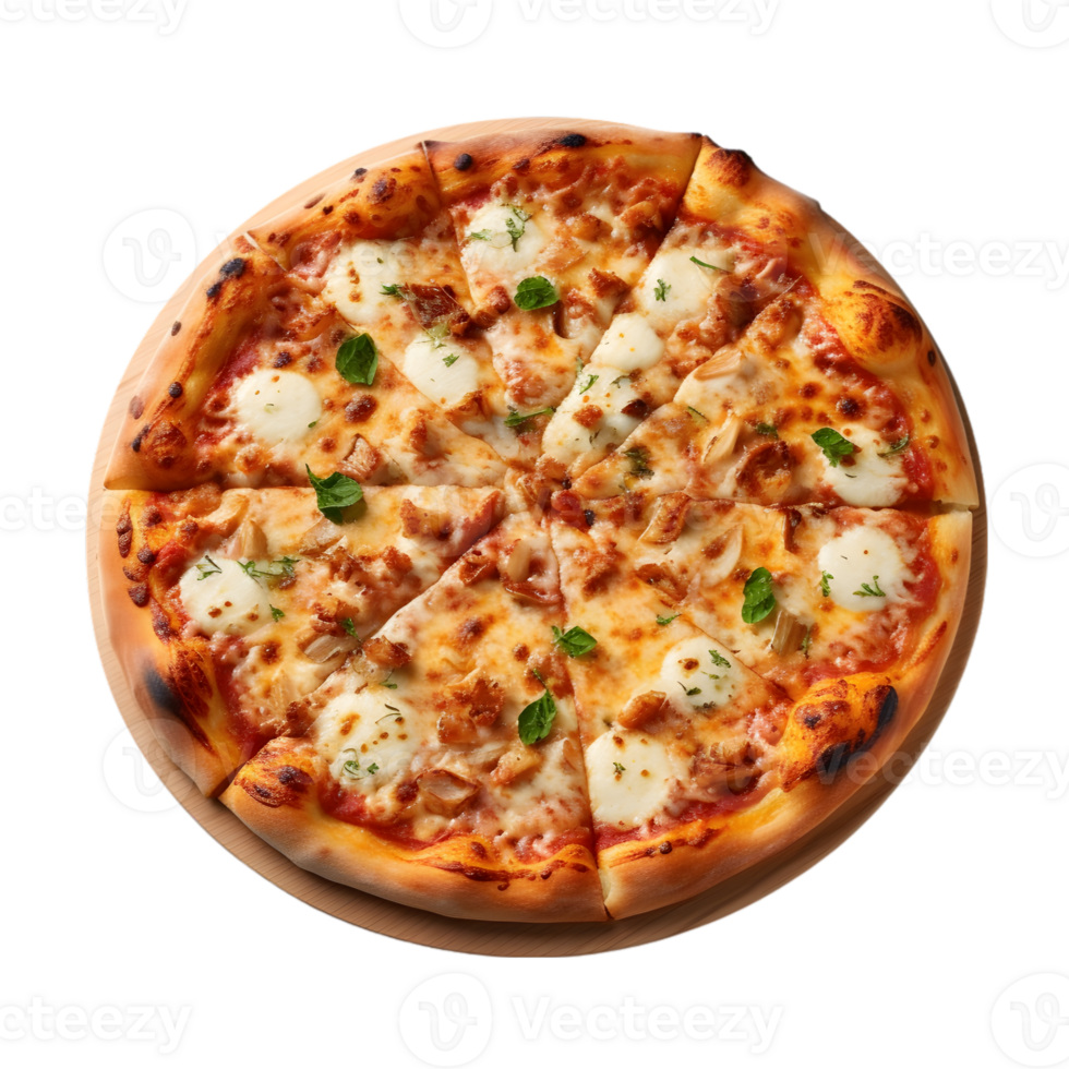 Pepperoni pizza on transparent background png