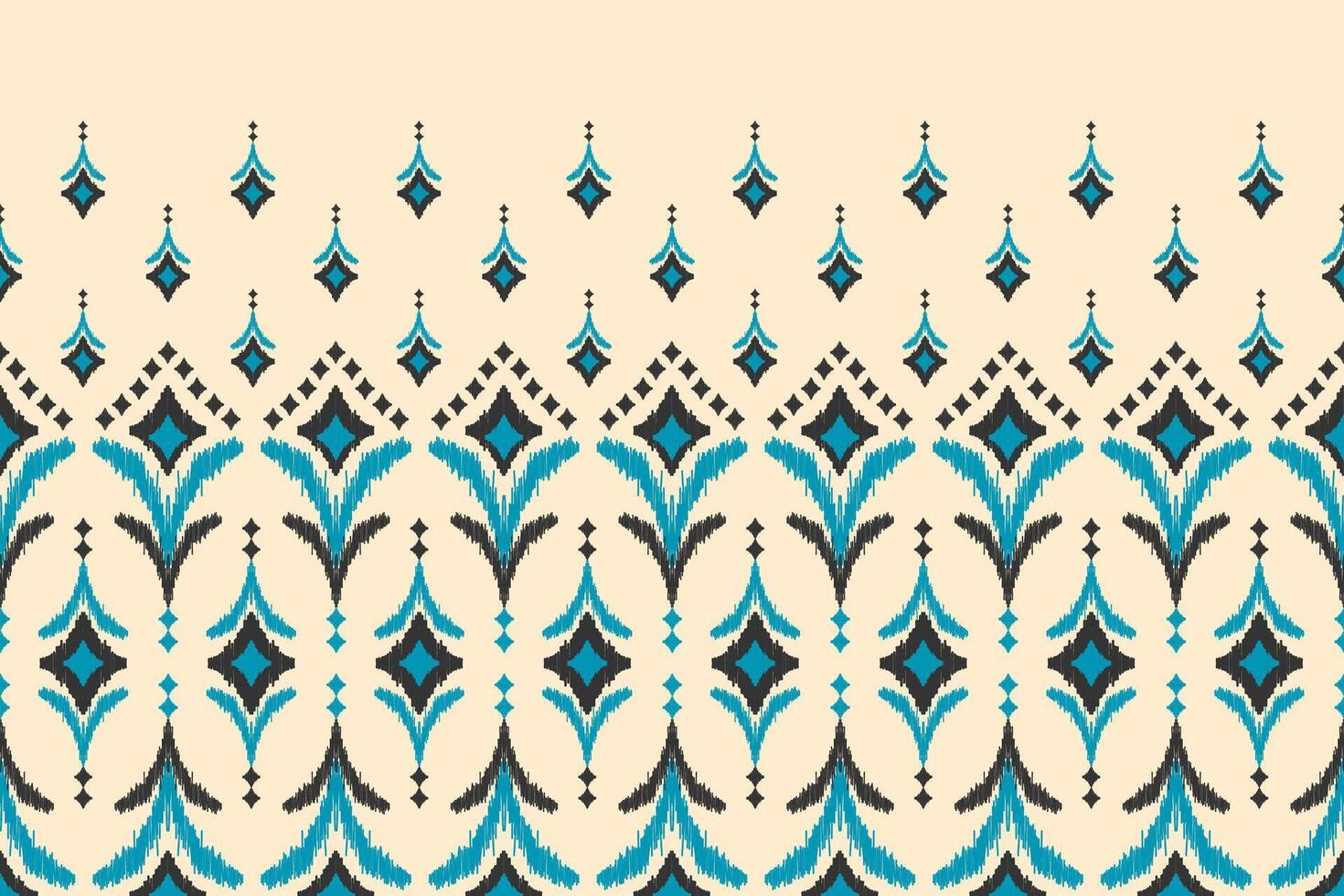 Abstract ethnic pattern art. Ikat seamless pattern traditional. American, Mexican style. Design for background, wallpaper, illustration, fabric, clothing, carpet, textile, batik, embroidery. vector