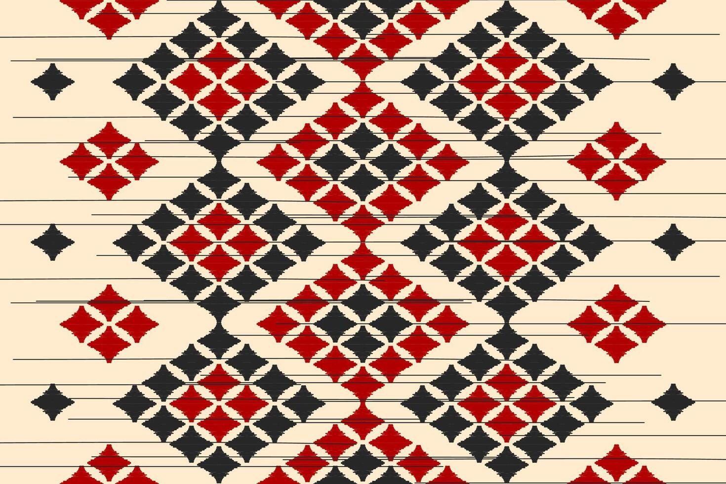 Carpet ethnic ikat pattern art. Geometric ethnic ikat seamless pattern in tribal. Mexican style. Design for background, wallpaper, illustration, fabric, clothing, carpet, textile, batik, embroidery. vector