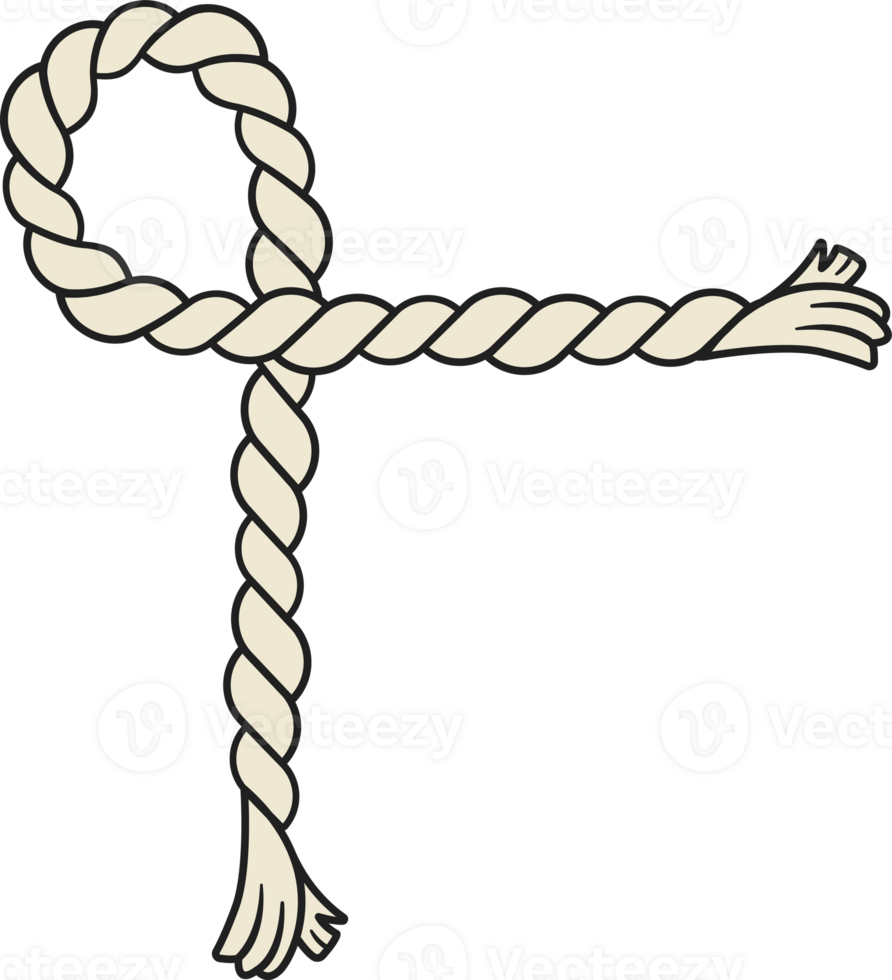 Rope border and corner. lasso with corner loops. png