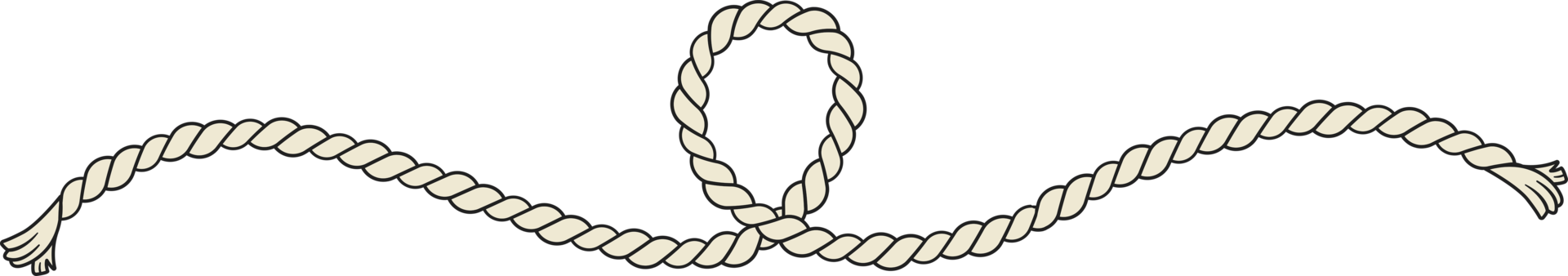 Rope border and corner. lasso with corner loops. png