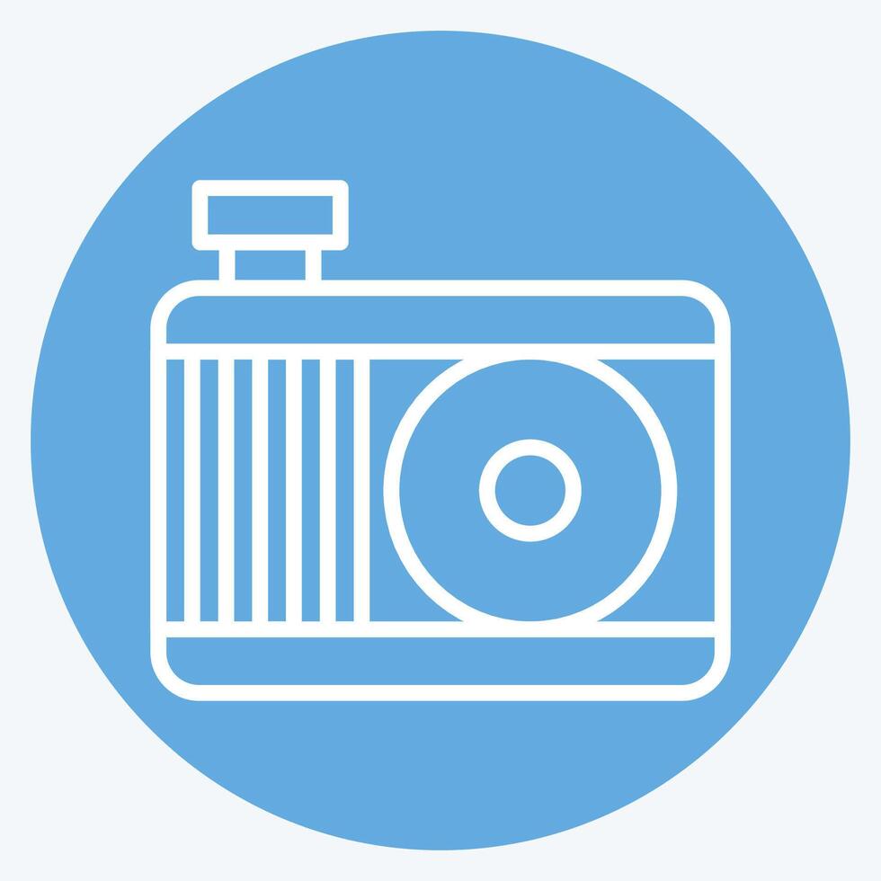 Icon Engine Cooling System. related to Car Maintenance symbol. blue eyes style. simple illustration vector