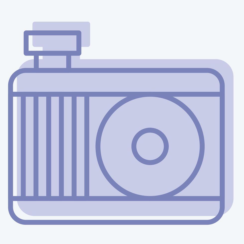Icon Engine Cooling System. related to Car Maintenance symbol. two tone style. simple illustration vector