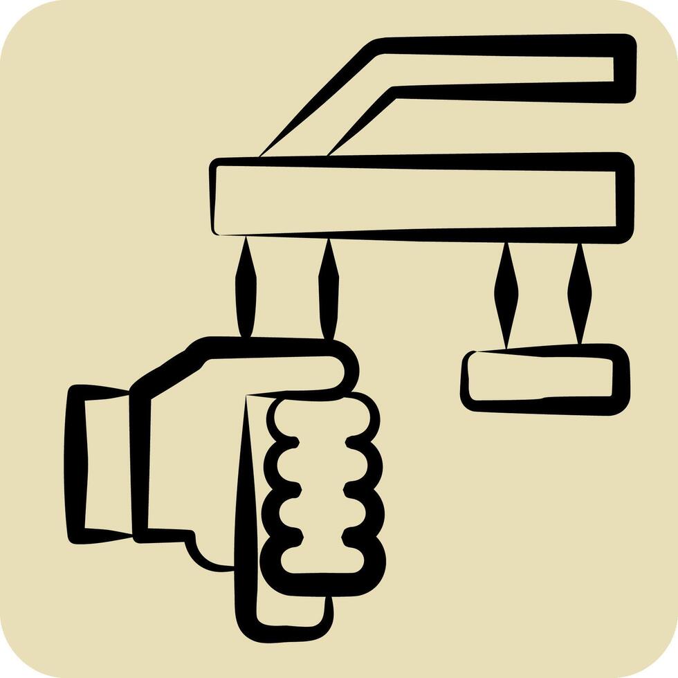 Icon Fuel Injector. related to Car Maintenance symbol. hand drawn style. simple illustration vector