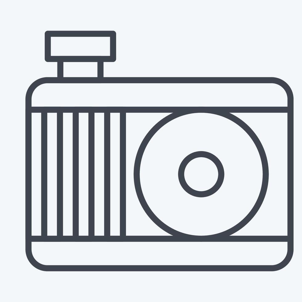 Icon Engine Cooling System. related to Car Maintenance symbol. line style. simple illustration vector