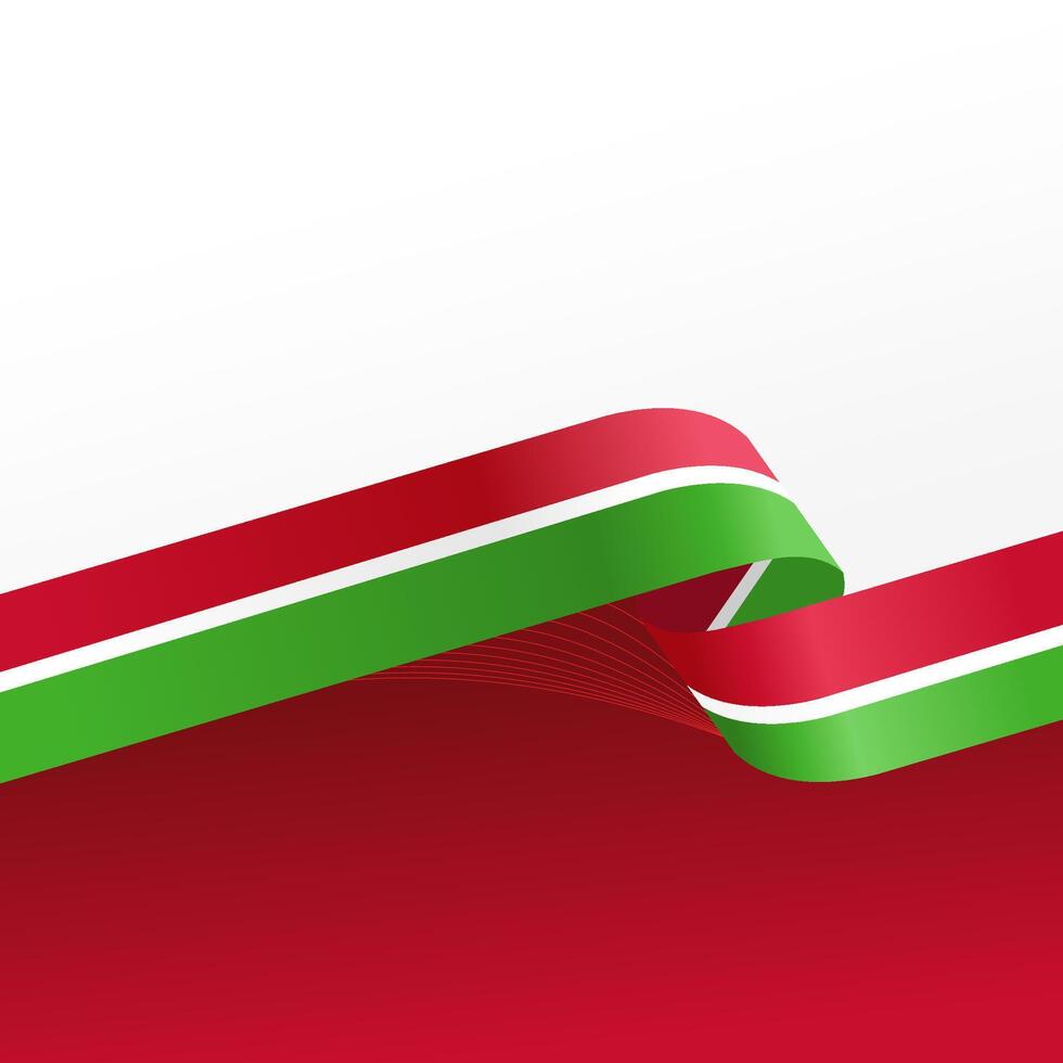 Burundi flag wave isolated background, for national day vector