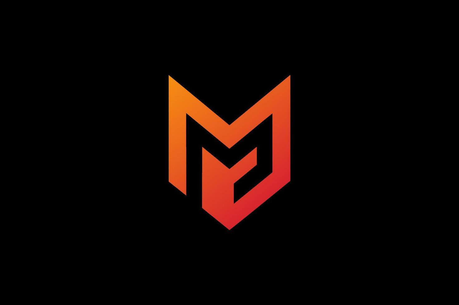 Abstract M letter creative logo design vector