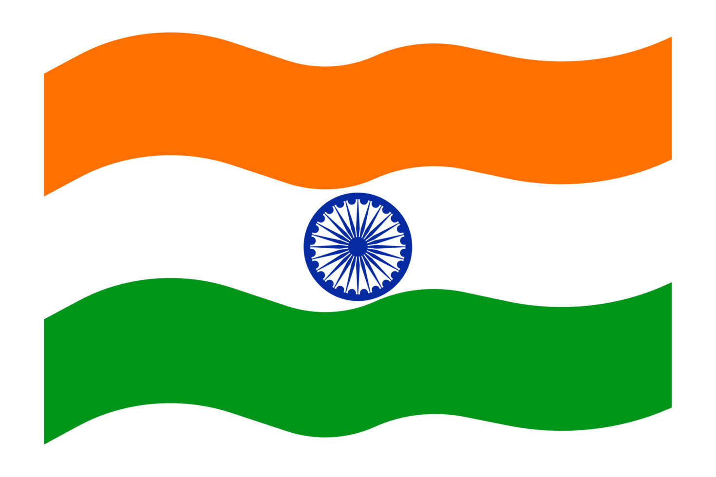 Flat illustration flag of india png
