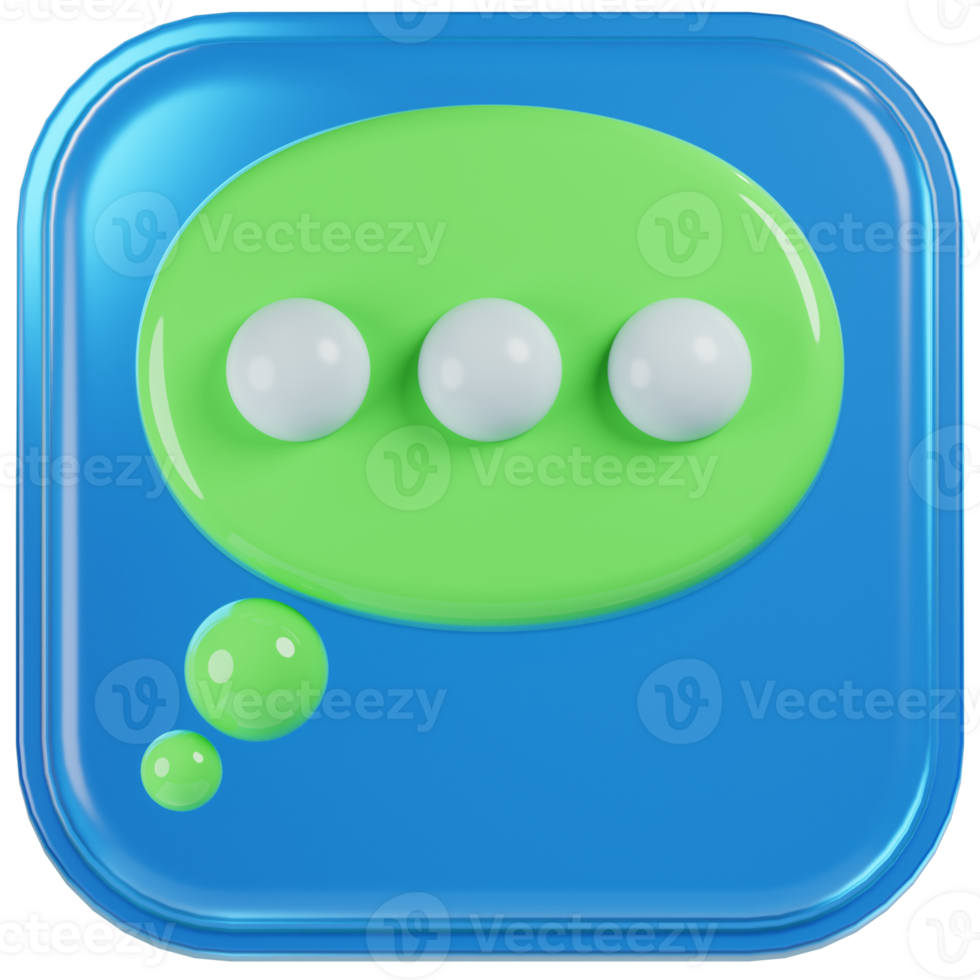chat 3d icon png