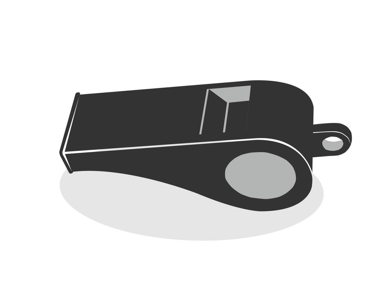 Referee whistle icon isolated simple flat style illustration. vector