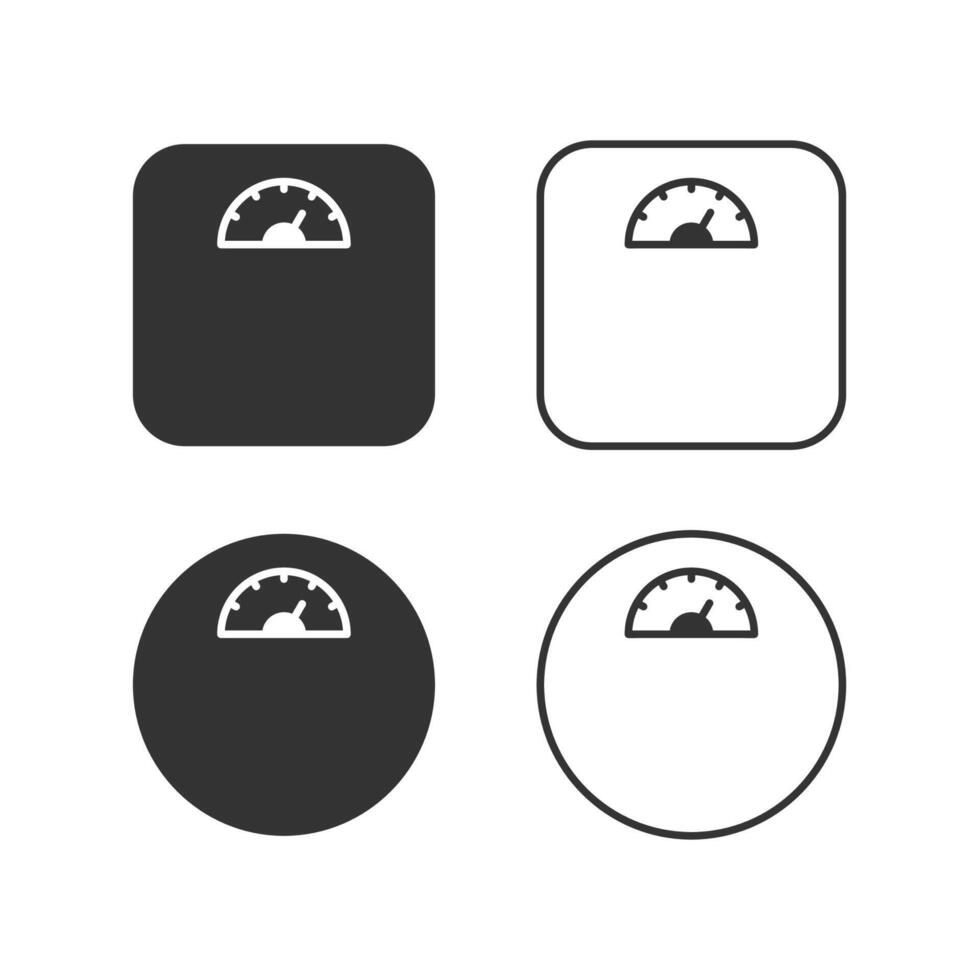 Weight scale icon isolated illustration. vector