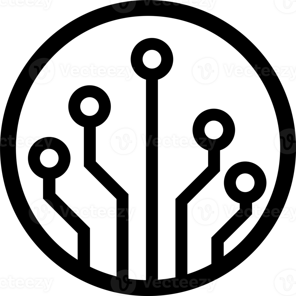 Circuit board, technology icon. For your web site design, logo, app, UI. illustration png