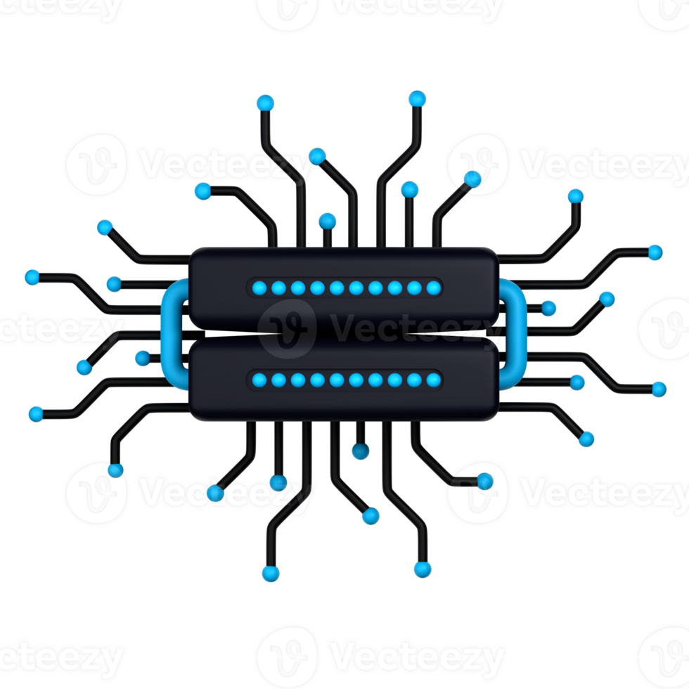 Cloud Data Storage 3d illustration. 3d render. 3d icon. png