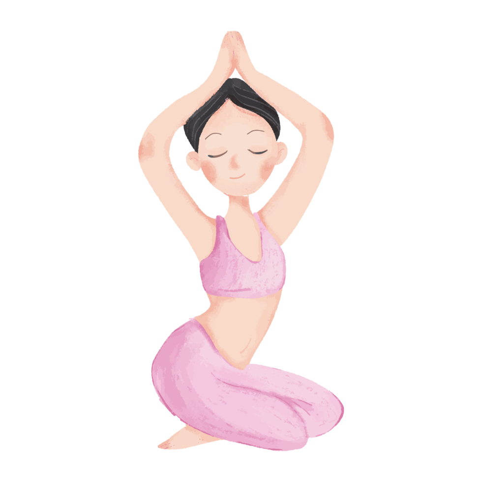Exercise in the form of yoga png