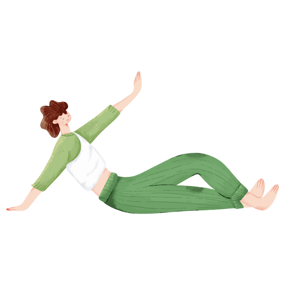 Exercise in the form of yoga png