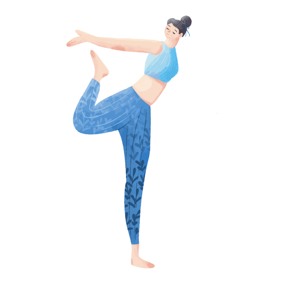 Exercise in the form of yoga png