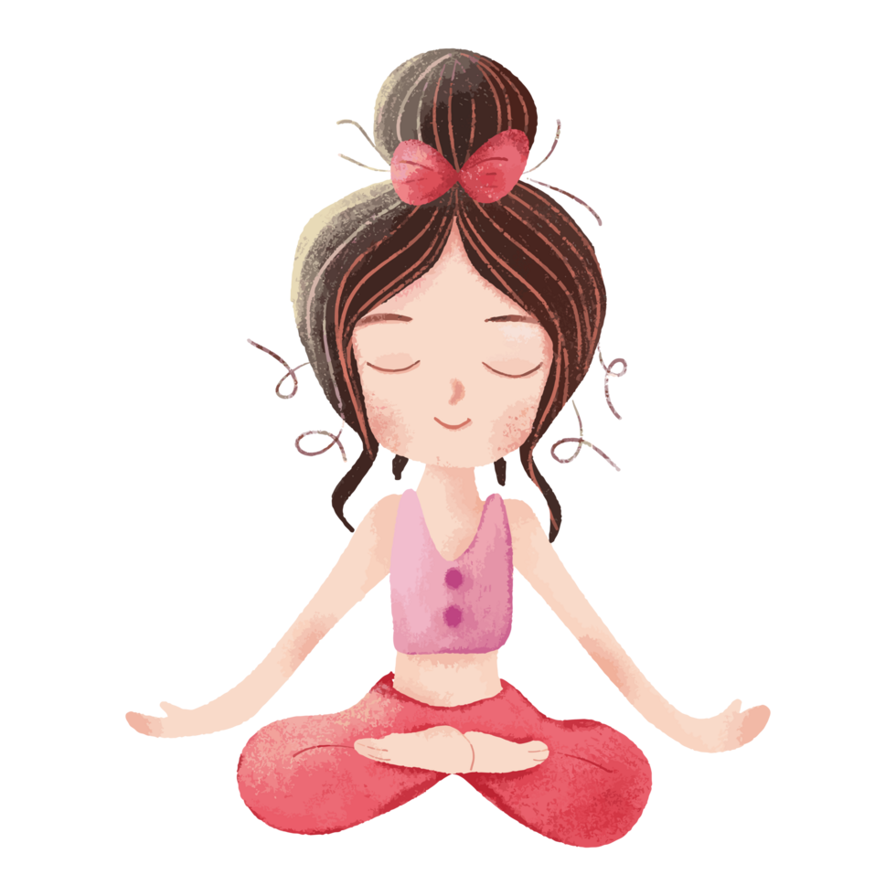 Exercise in the form of yoga png