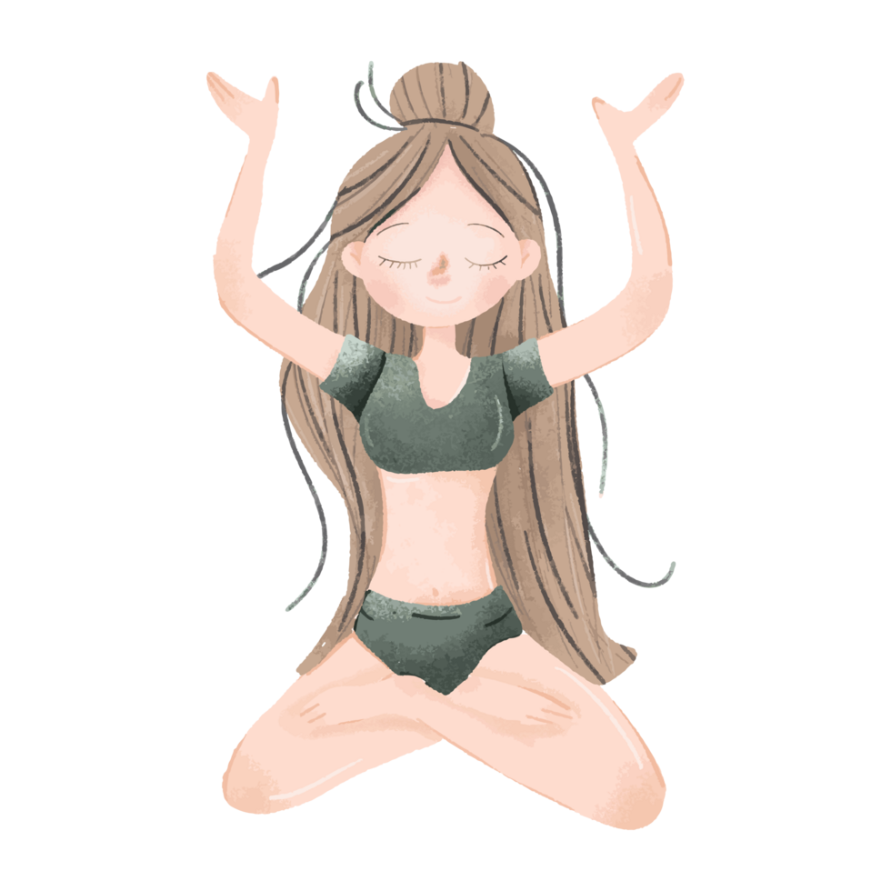 Exercise in the form of yoga png