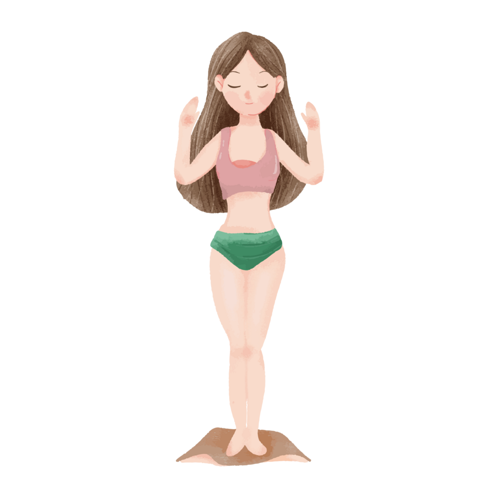 Exercise in the form of yoga png