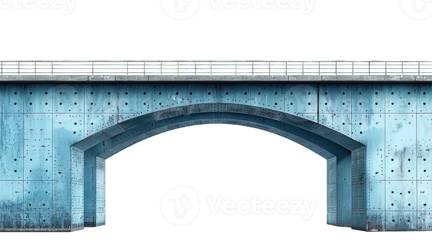 concrete bridge isolated on transparent background ,flyover bridge , png
