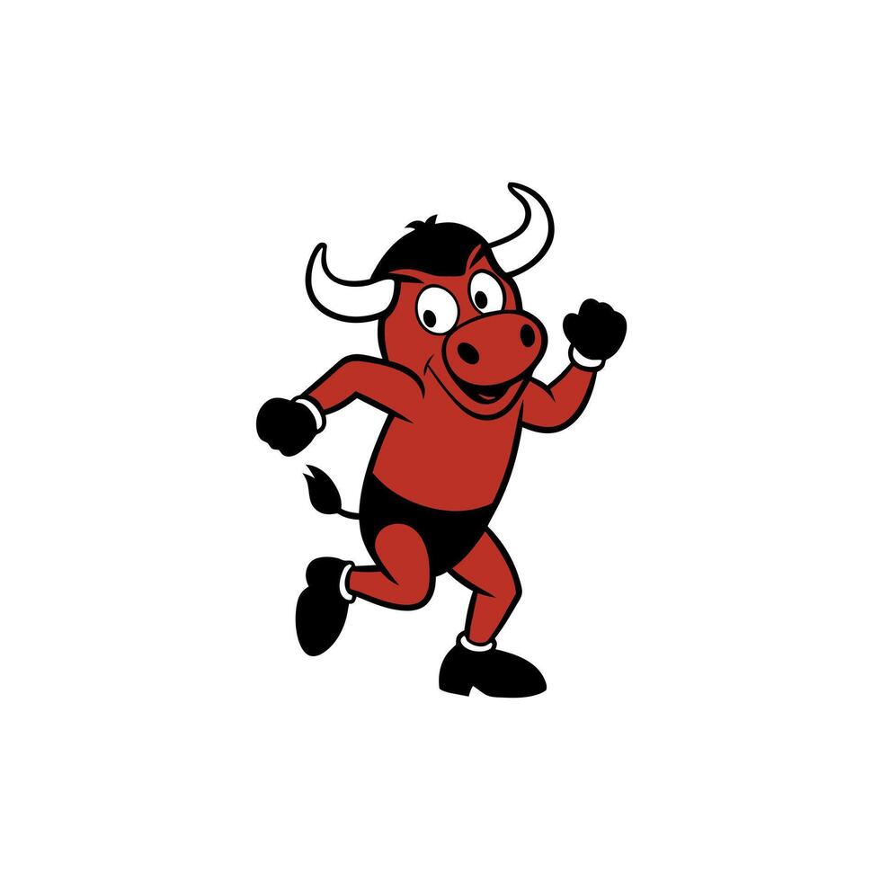 Bigmouth Buffalo dancing icon illustration vector