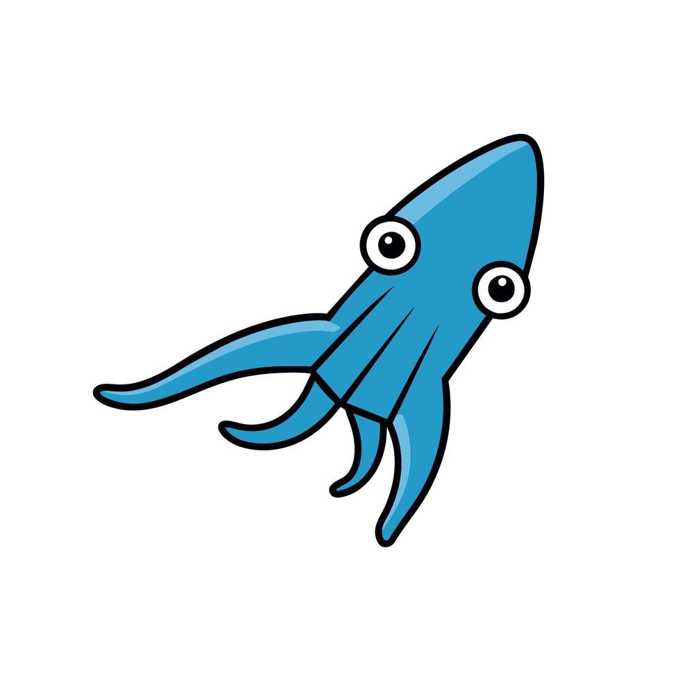 Bigfin Squid runs icon illustration vector