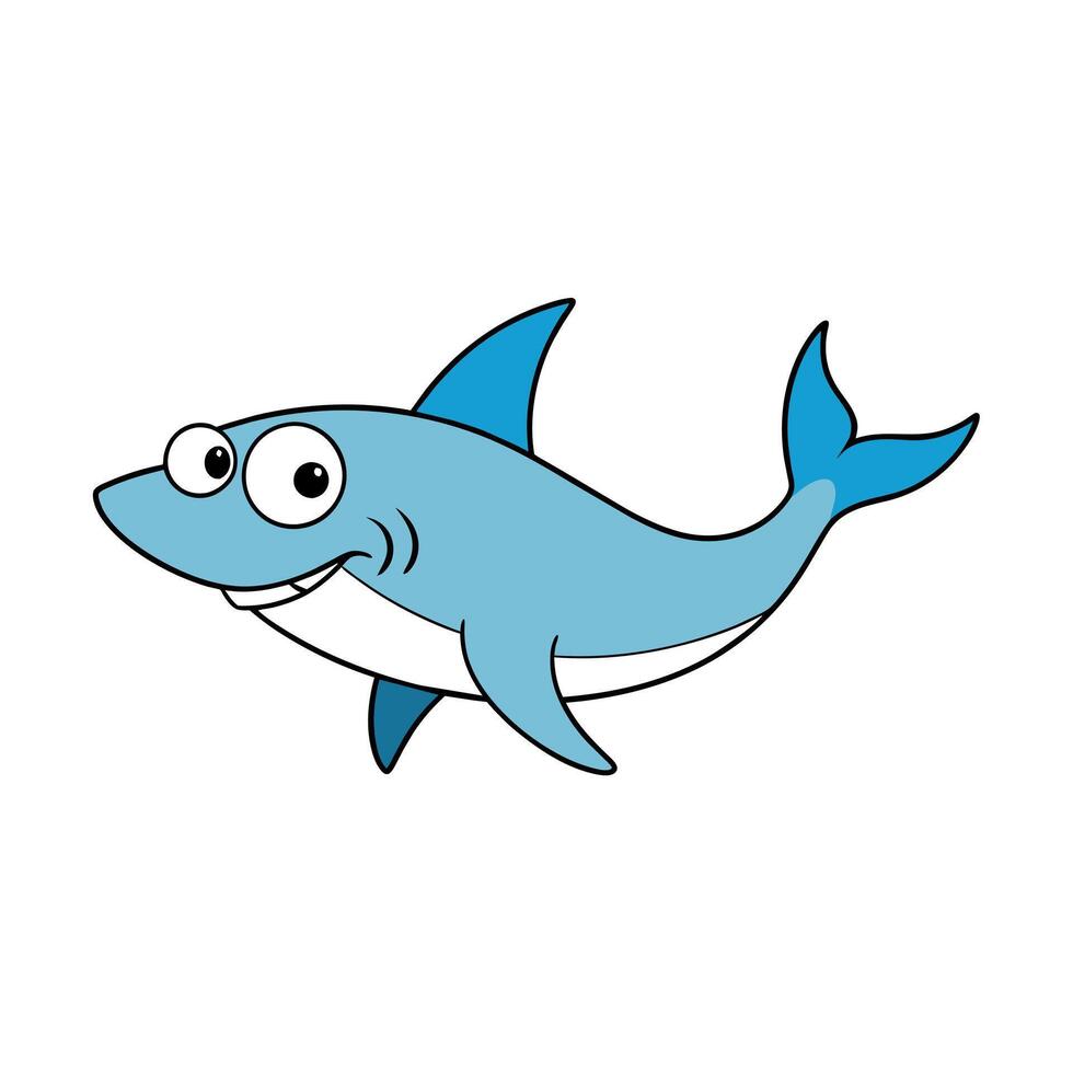 Bignose Shark looks icon illustration vector