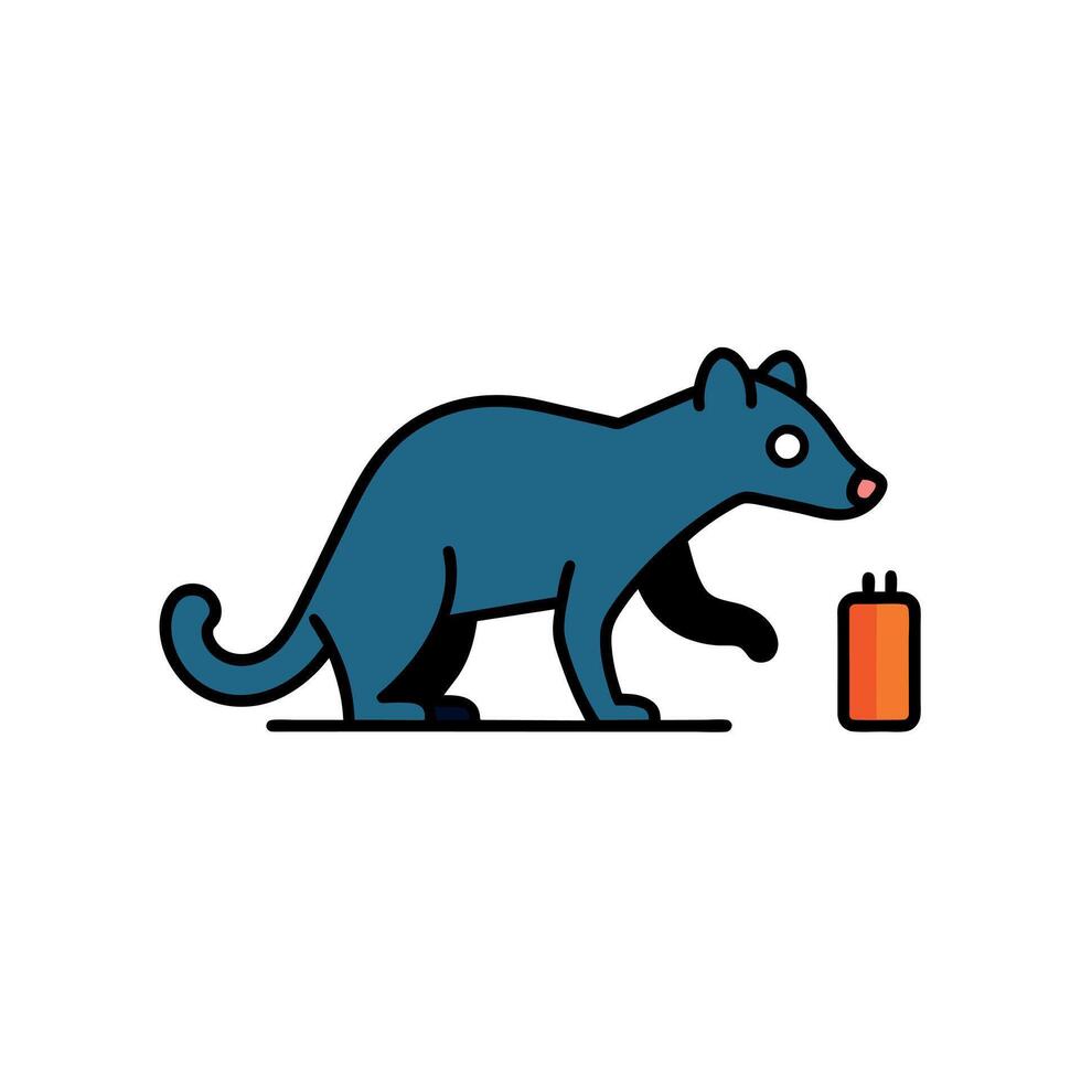 Binturong rodent knocks icon illustration vector