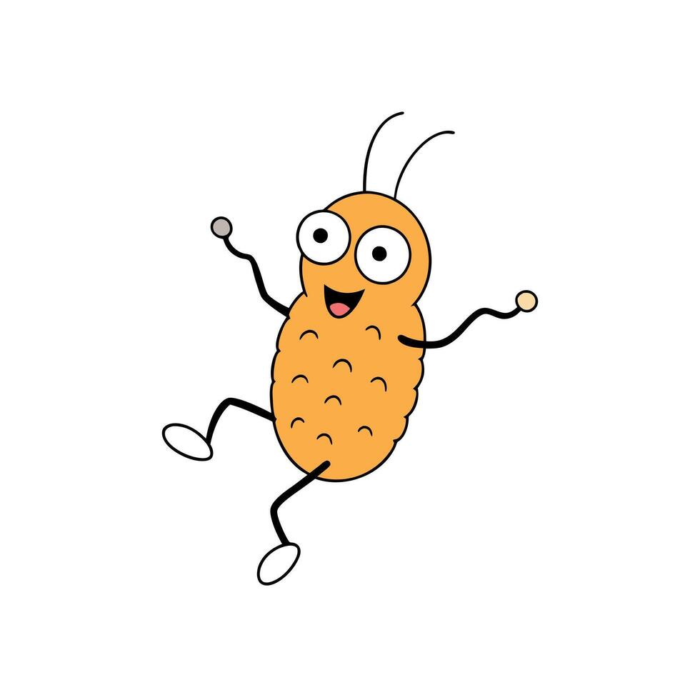 Biscuit Beetle bug jumps icon illustration vector