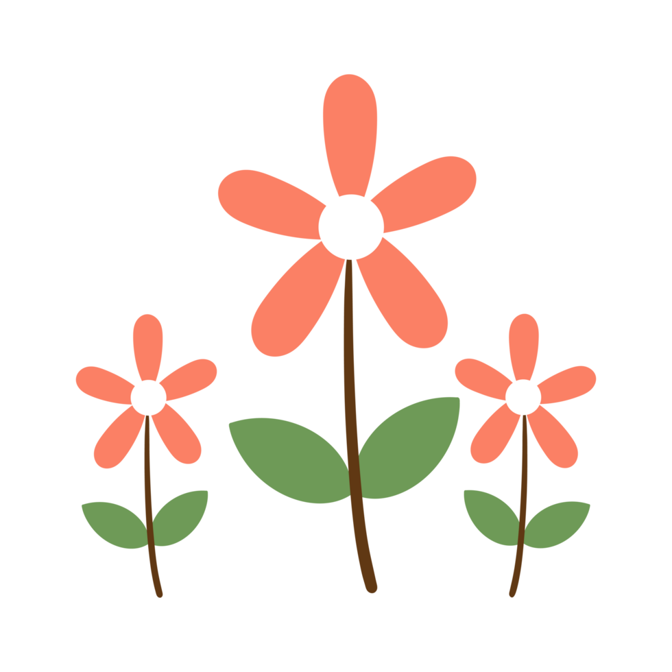 Illustration with cute pink flower handwriting. wallpapers, backgrounds and cards png
