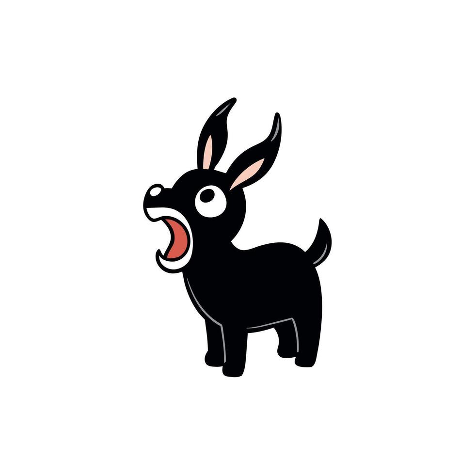 Black Buck screams icon illustration vector
