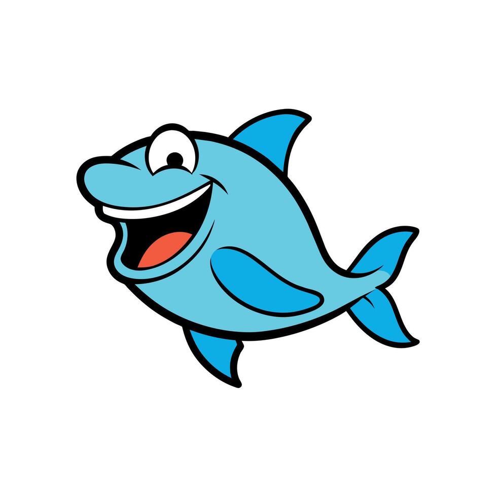 Bitterling fish laughs icon illustration vector