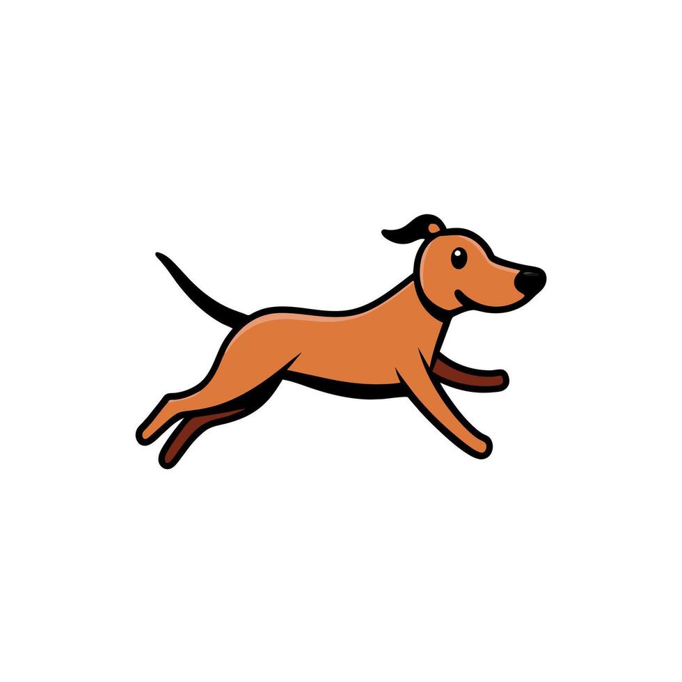 Black Mouth Cur dog flies icon illustration vector