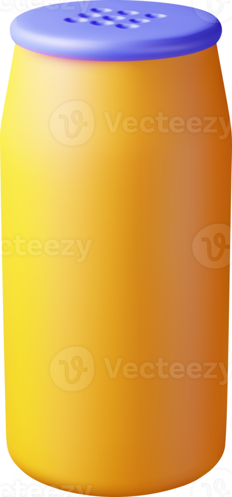 3D detergent powder bottle png