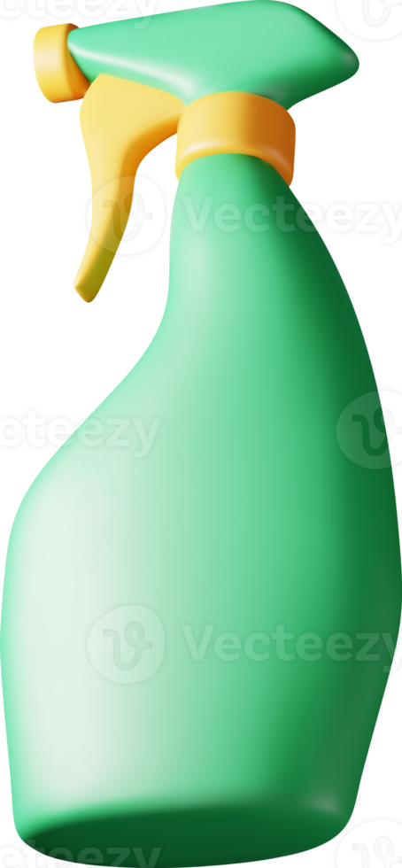 3d icon of bottle with liquid detergent png