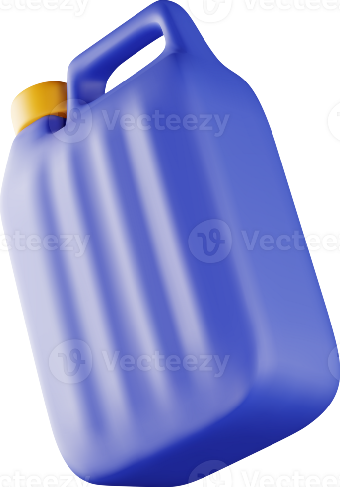 3D blue bottle with liquid detergent png