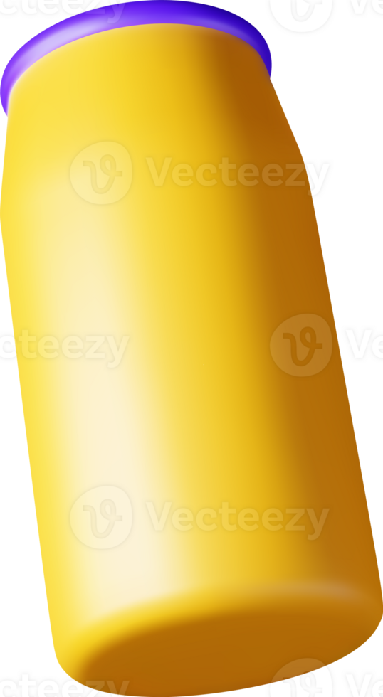 3D detergent powder bottle icon png
