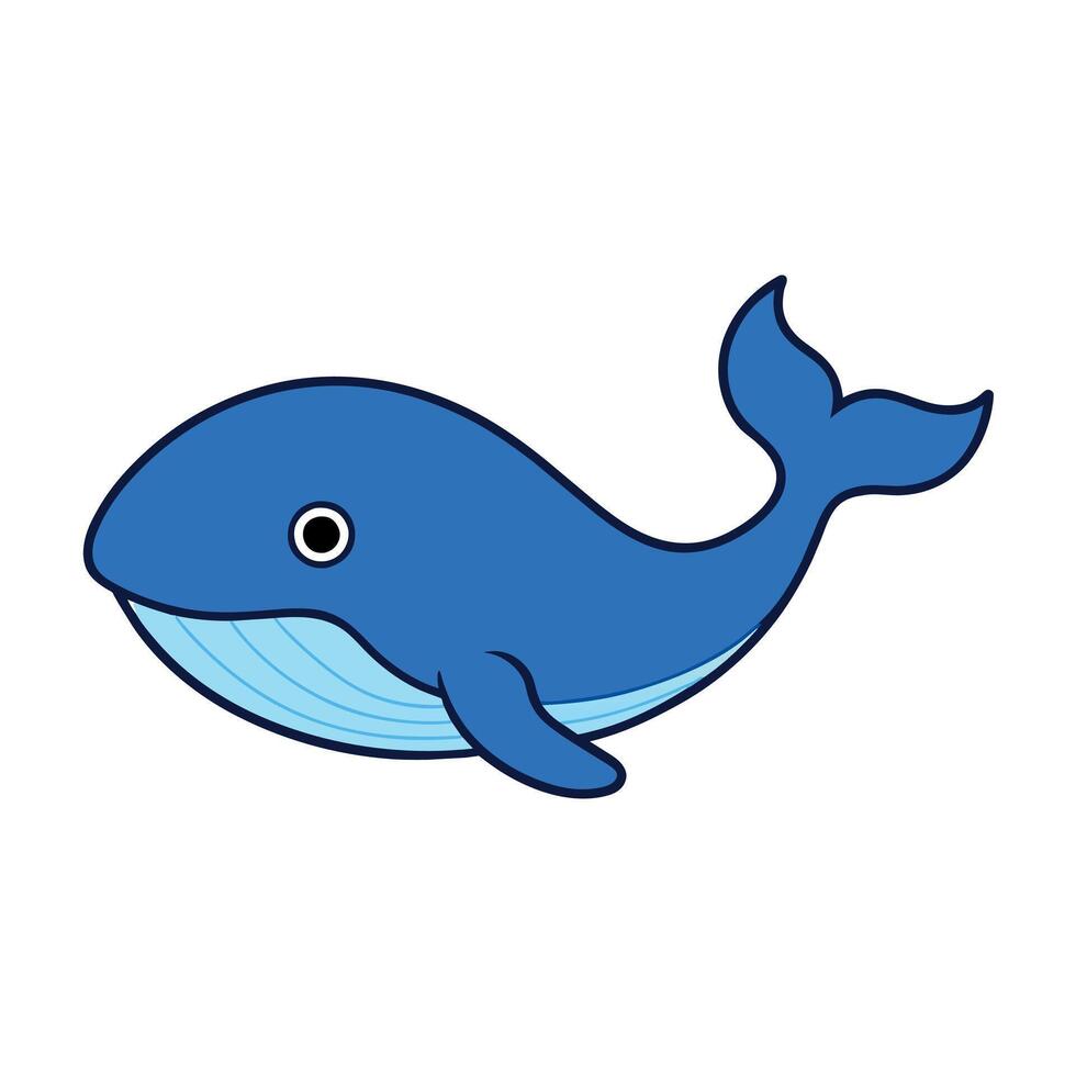 Blue Whale lies icon illustration vector