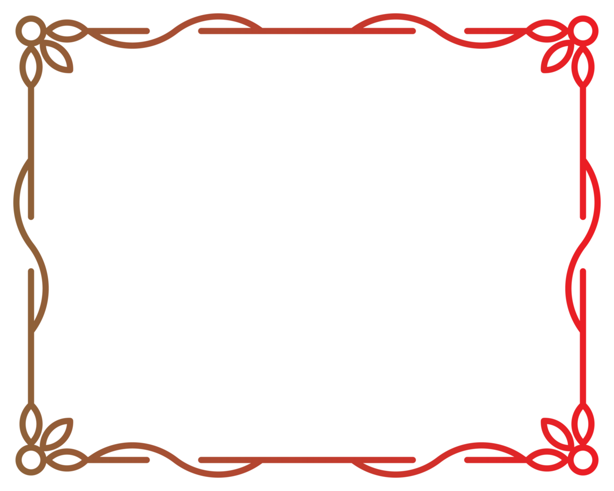 flower borders frame design png