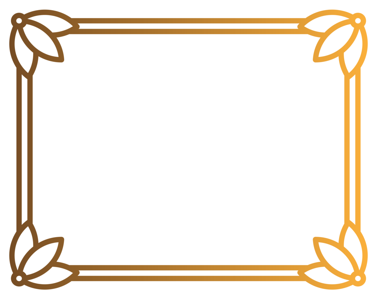 leaf frame design png