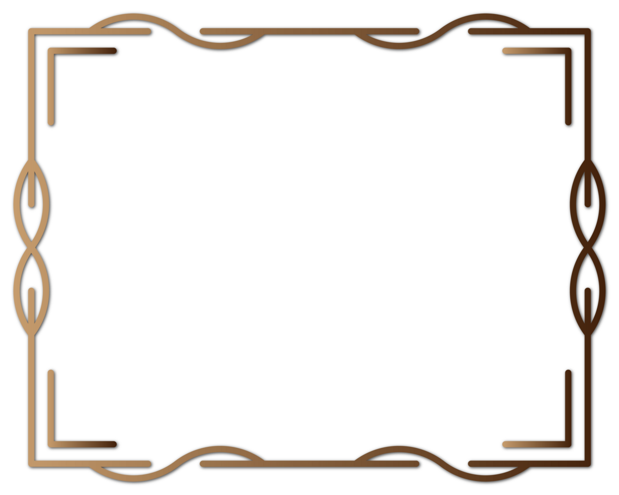 Simple flower frame design png
