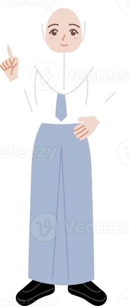 indonesian student character illustration cute png