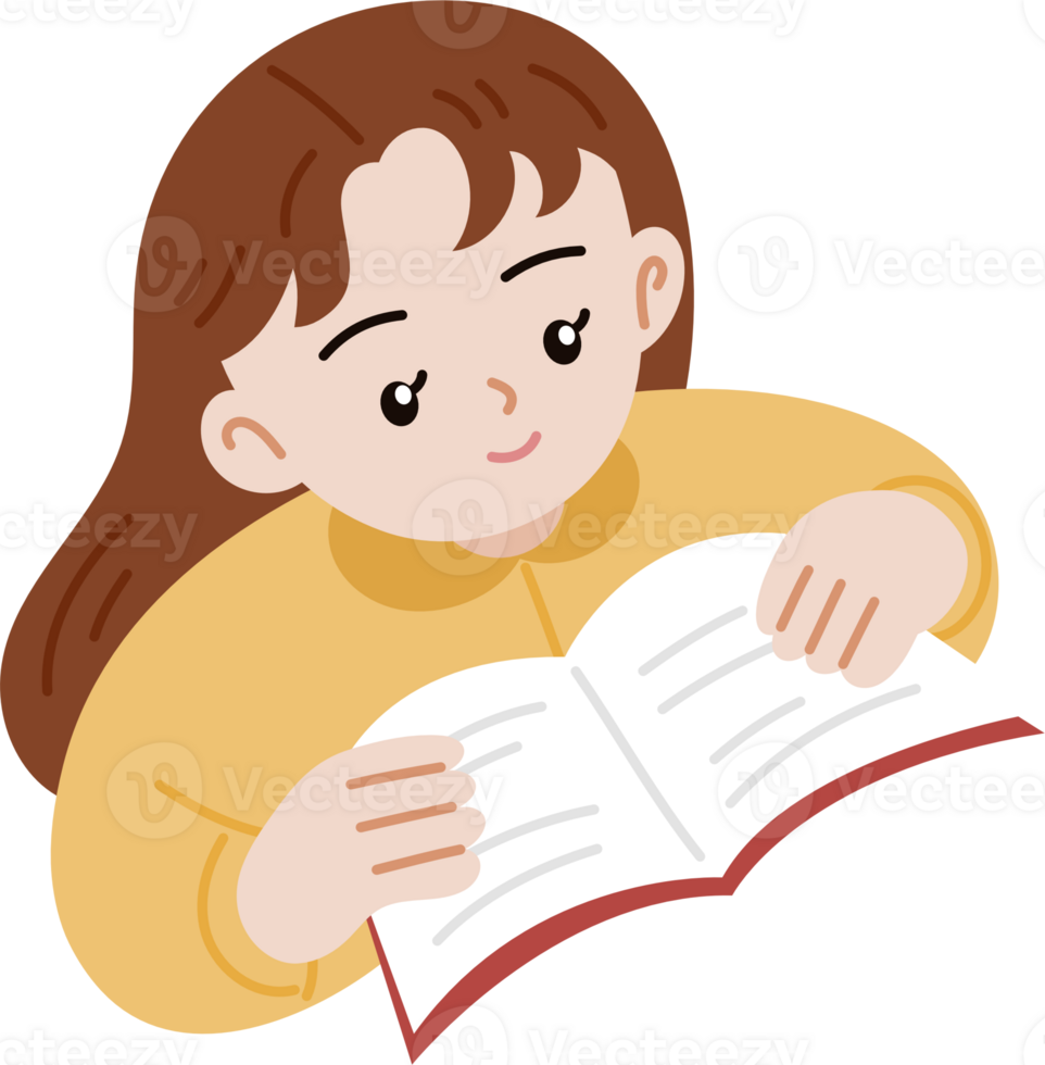 woman reading book cozy and relaxing png