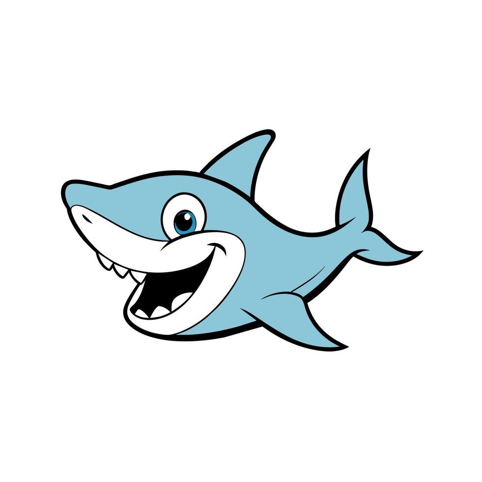Bonnethead Shark laughs icon illustration vector